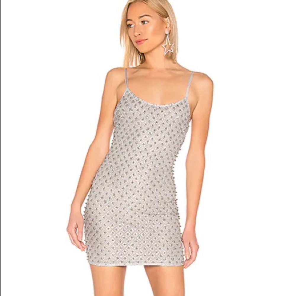 Revolve Silver Mini Dress